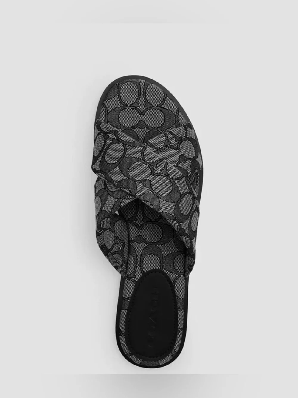COACH Link Criss Cross Slide In Signature Jacquard Size 9